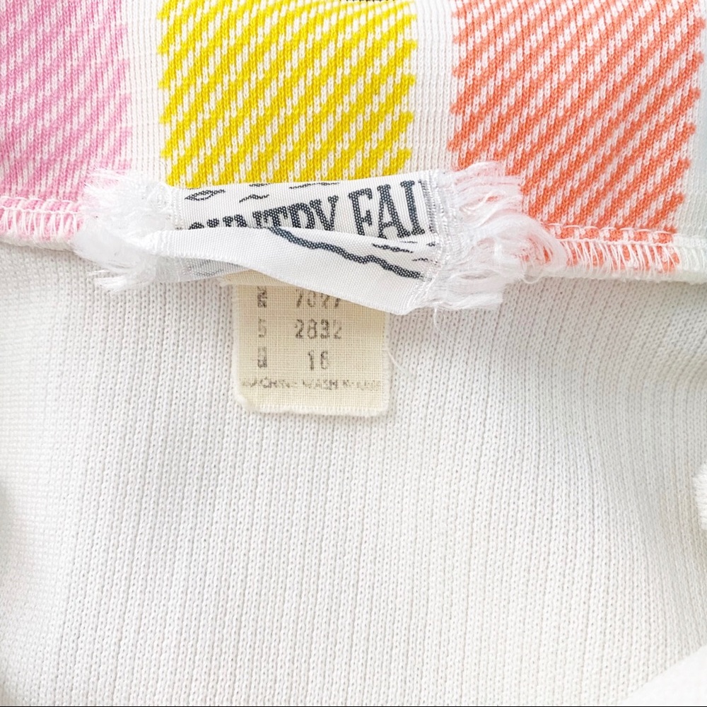 1960’s Country Fair Rainbow Point Collar Dress 16 - Picture 4 of 9